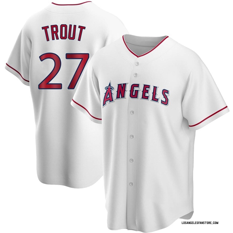 Mike Trout Jersey NEW Mens X-Large Cream City Connect Los Angeles Angels -  Body Logic