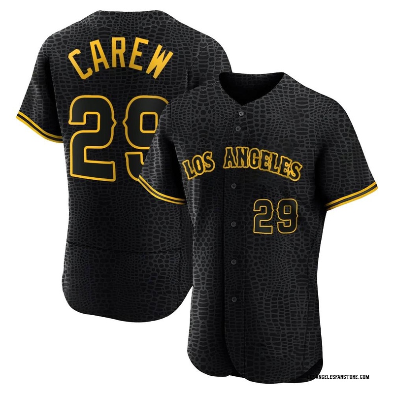 Angels branded hockey jersey worn by #29 Rod Carew for Honorary